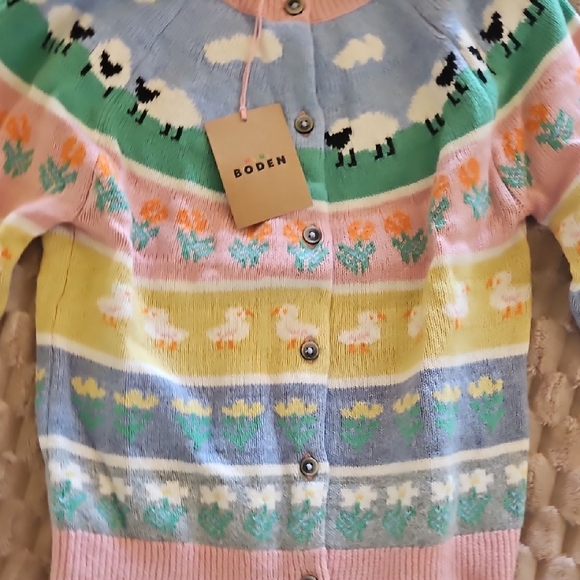 Mini Boden Multicolor Patterned Sweater - Picture 3 of 4